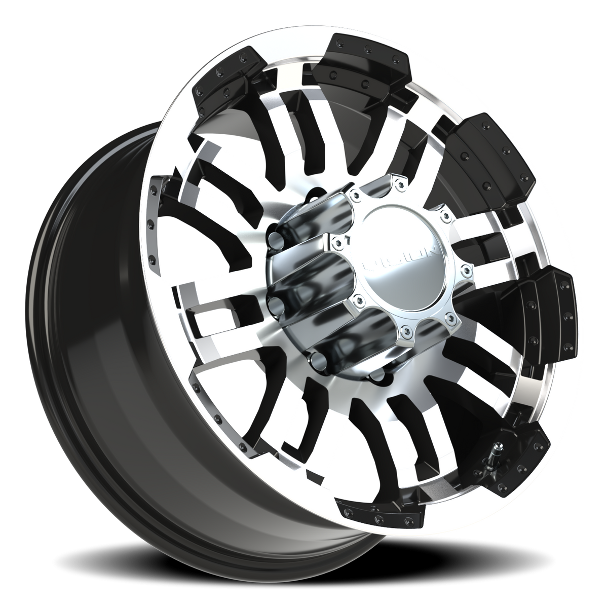 Vision Wheel 375 Gloss Black Machined Face 18x8.5 +18 8x170mm 125.2mm - Wheelwiz