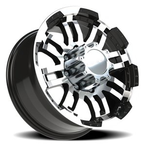 Vision Wheel 375 Gloss Black Machined Face 18x8.5 +18 8x170mm 125.2mm - Wheelwiz