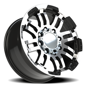 Vision Wheel 375 Gloss Black Machined Face 18x8.5 +18 8x165.1mm 125.2mm - Wheelwiz