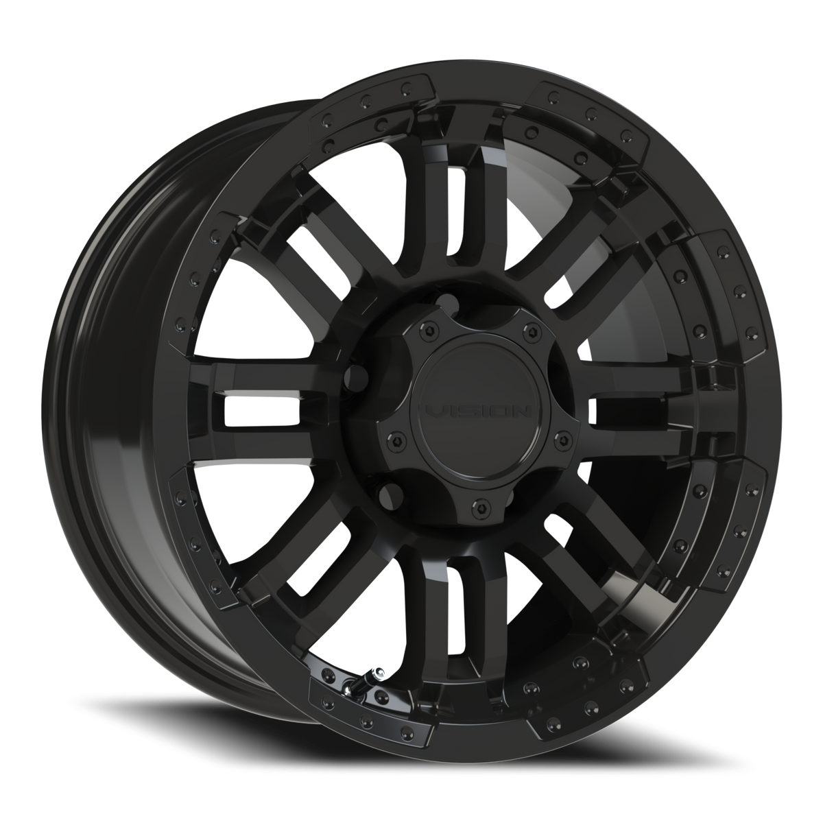 Vision Wheel 375 Gloss Black 16x8 0 5x135mm 87.1mm - Wheelwiz
