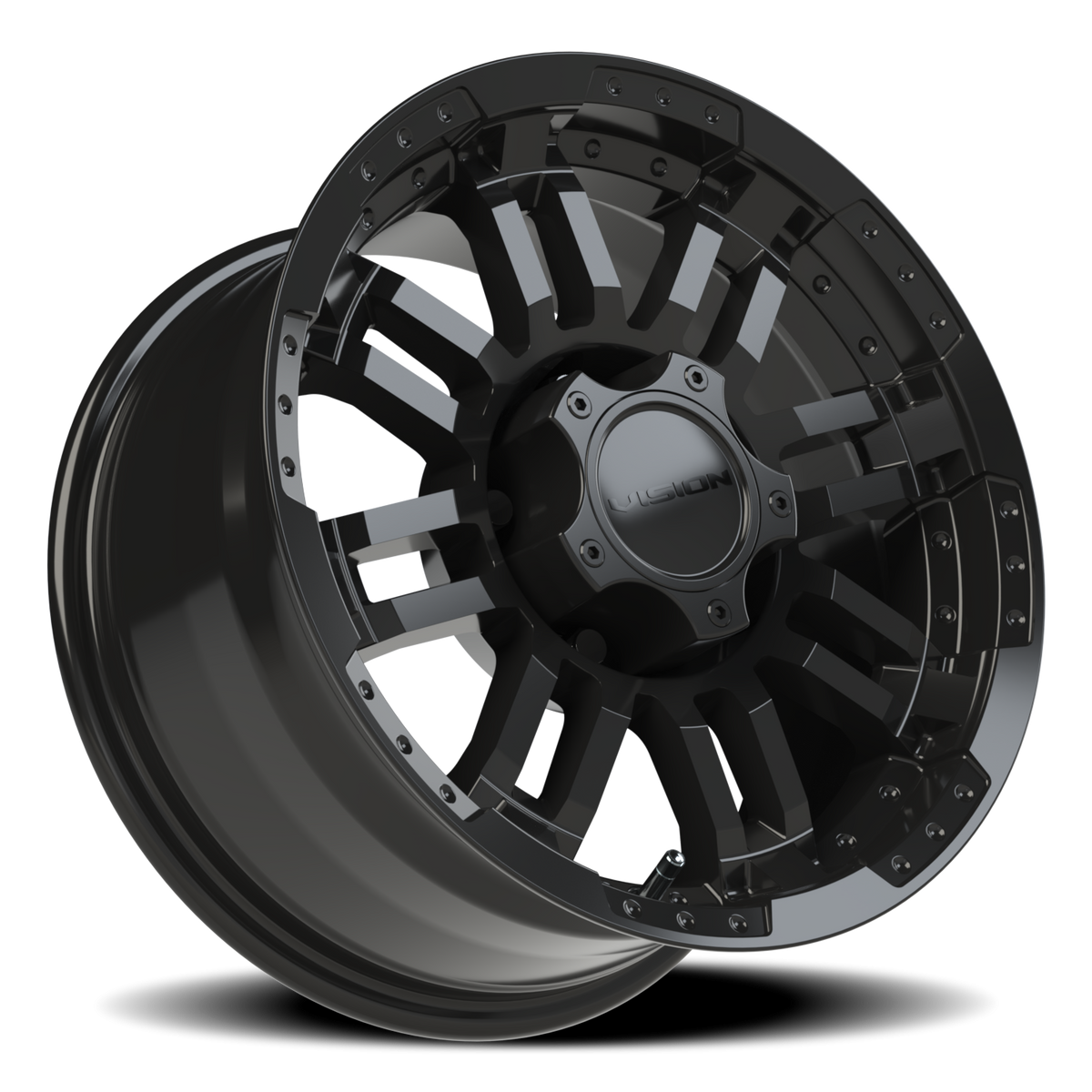 Vision Wheel 375 Gloss Black 16x8 0 5x135mm 87.1mm - Wheelwiz