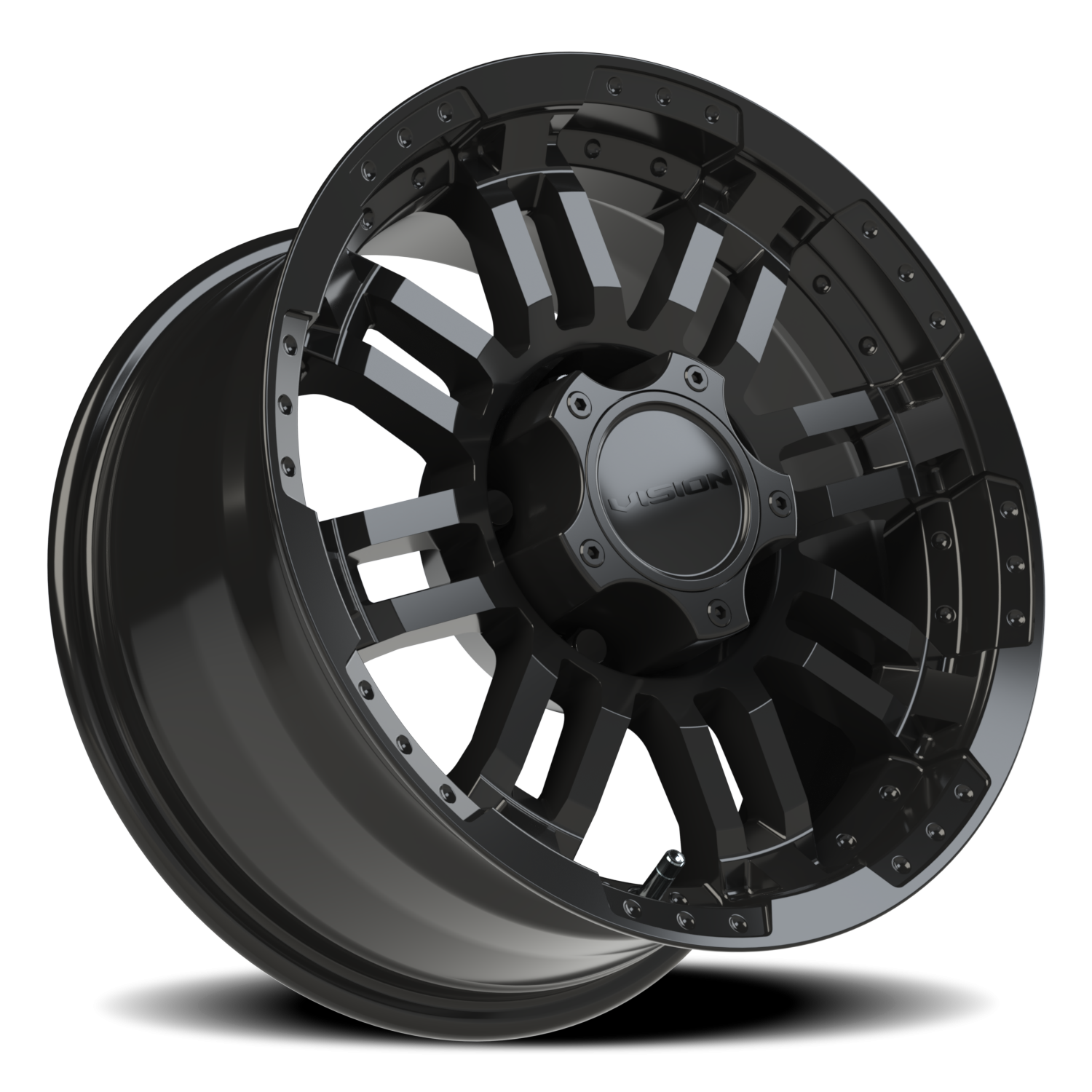 Vision Wheel 375 Gloss Black 16x8 0 5x135mm 87.1mm - Wheelwiz