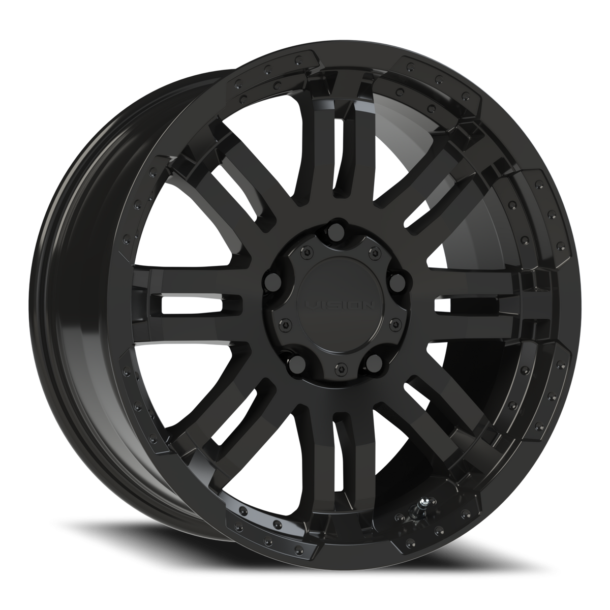 Vision Wheel 375 Gloss Black 18x8.5 +18 5x139.7mm 108mm - Wheelwiz