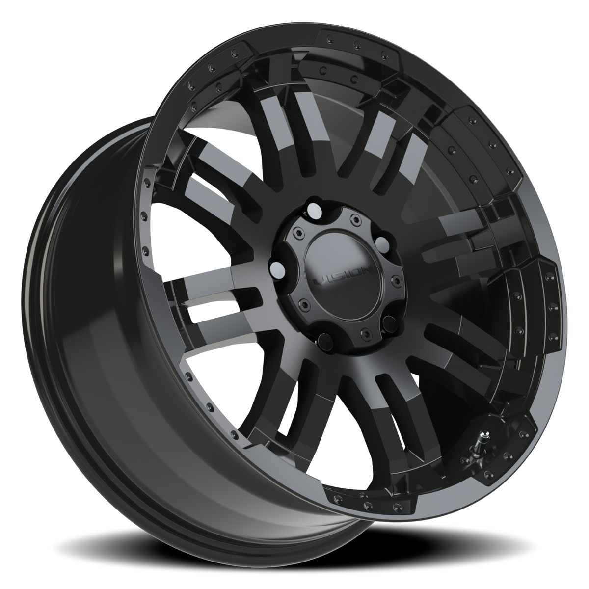 Vision Wheel 375 Gloss Black 18x8.5 +18 5x139.7mm 108mm - Wheelwiz