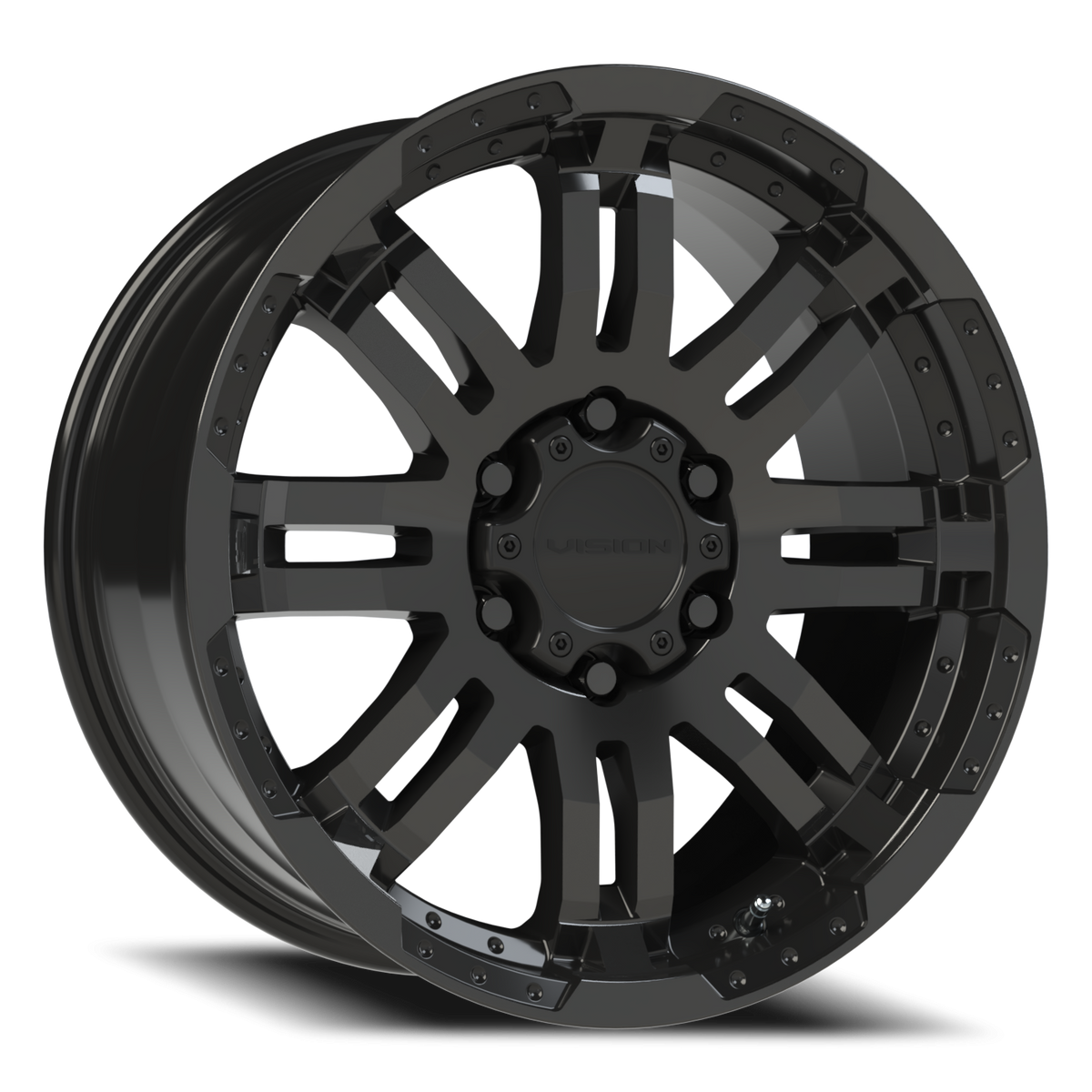 Vision Wheel 375 Gloss Black 18x8.5 +25 6x135mm 87.1mm - Wheelwiz