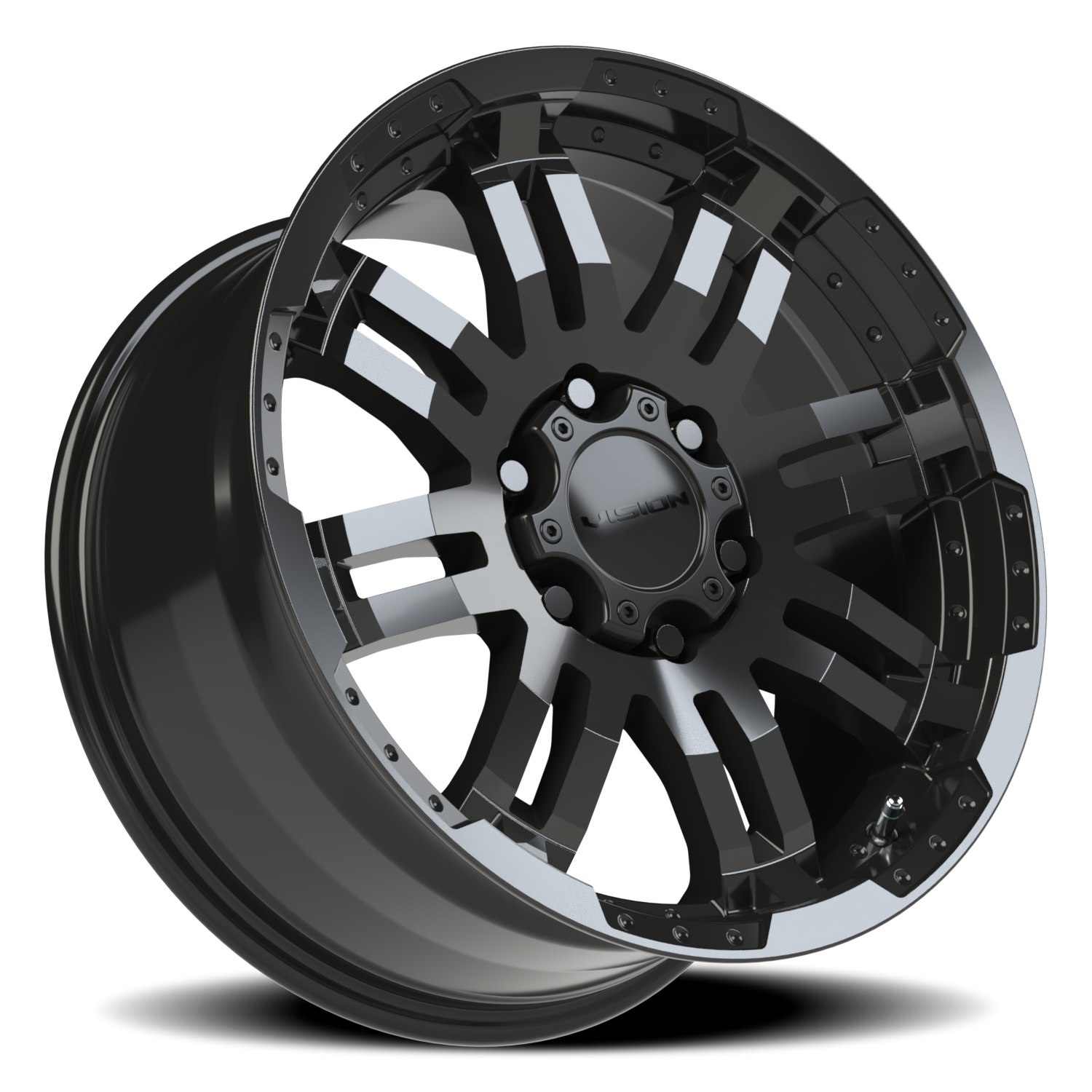 Vision Wheel 375 Gloss Black 18x8.5 +25 6x135mm 87.1mm - Wheelwiz