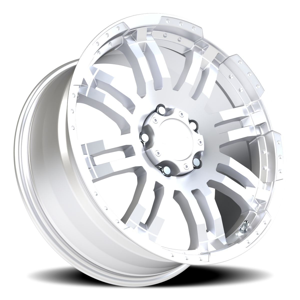 Vision Wheel 375 Winter Paint-Silver( Salt Resistant) 20x9 +18 5x139.7mm 108mm - Wheelwiz