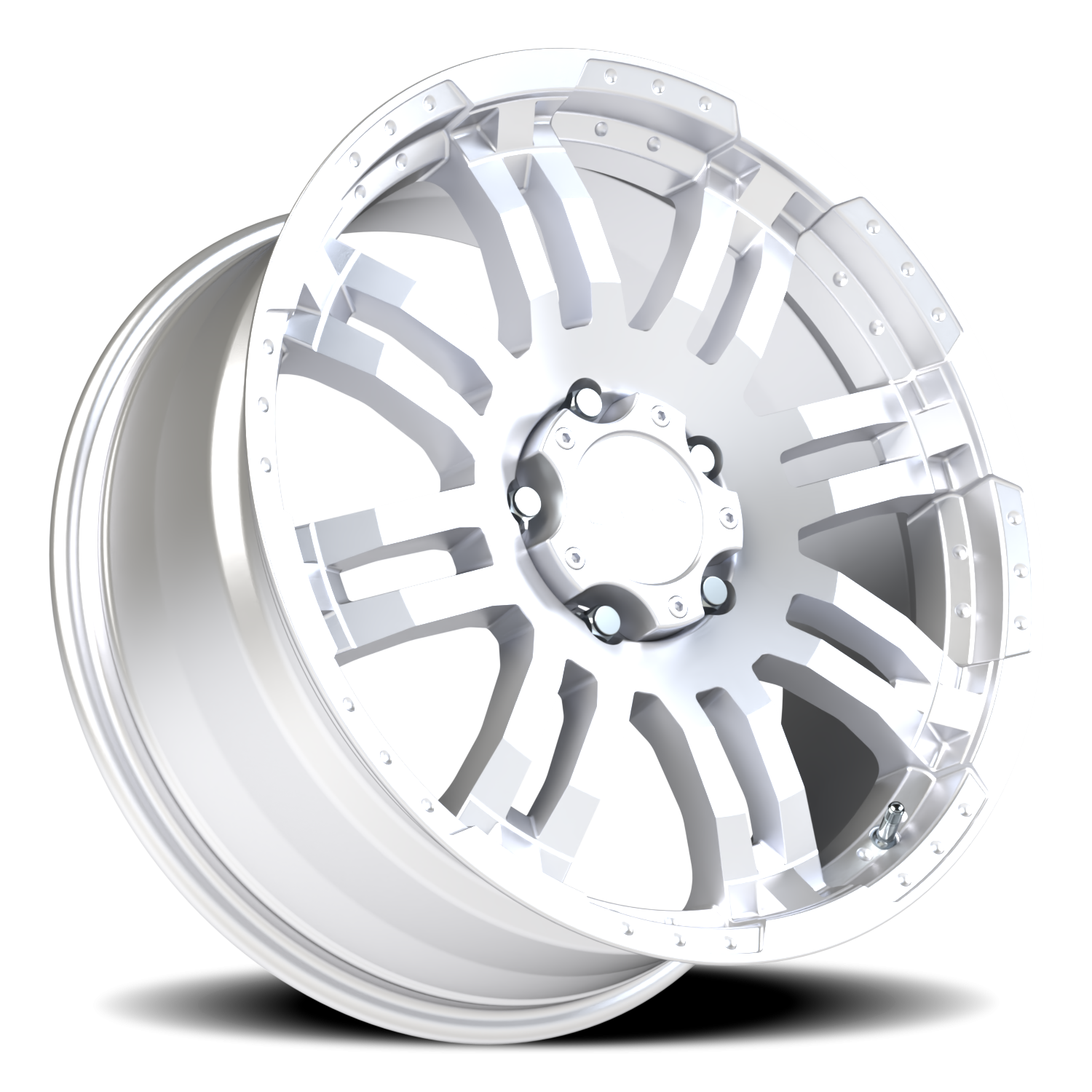 Vision Wheel 375 Winter Paint-Silver( Salt Resistant) 20x9 +18 5x139.7mm 108mm - Wheelwiz