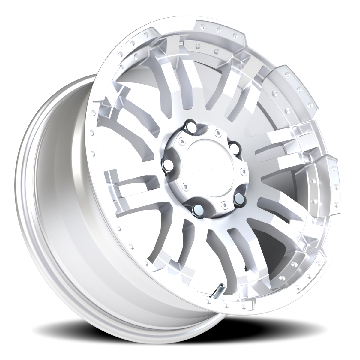 Vision Wheel 375 Winter Paint-Silver( Salt Resistant) 17x8.5 +18 5x139.7mm 108mm - Wheelwiz