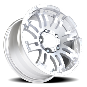 Vision Wheel 375 Winter Paint-Silver( Salt Resistant) 17x8.5 +18 5x139.7mm 108mm - Wheelwiz