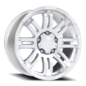 Vision Wheel 375 Winter Paint-Silver( Salt Resistant) 18x8.5 +18 5x139.7mm 108mm - Wheelwiz