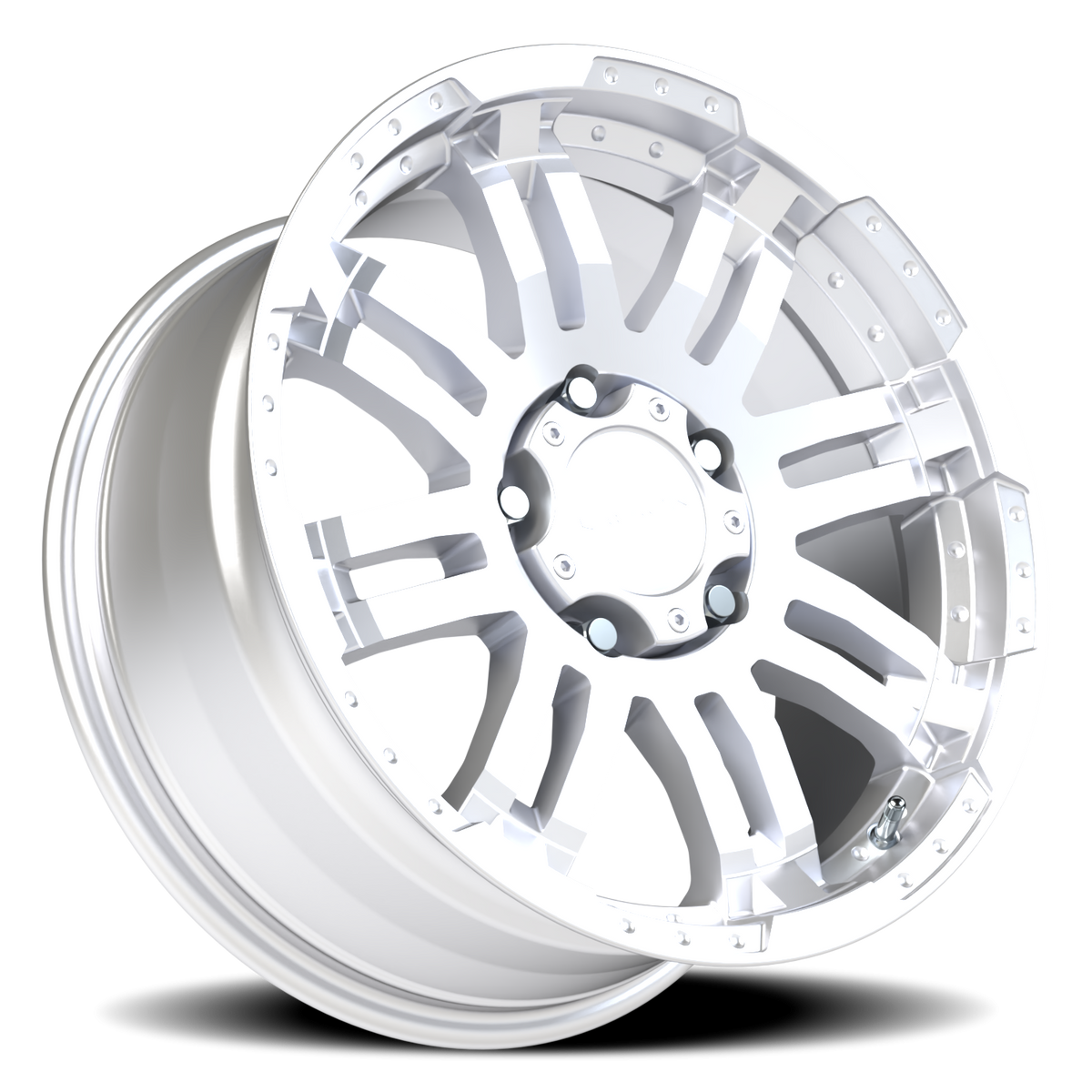 Vision Wheel 375 Winter Paint-Silver( Salt Resistant) 18x8.5 +18 5x139.7mm 108mm - Wheelwiz
