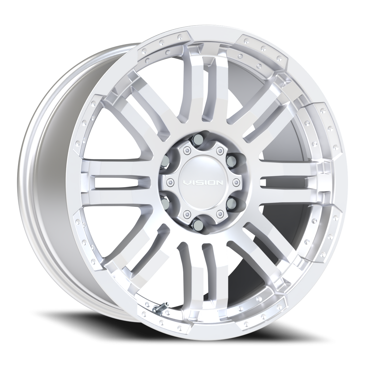 Vision Wheel 375 Winter Paint-Silver( Salt Resistant) 20x9 +18 6x139.7mm 106.2mm - Wheelwiz