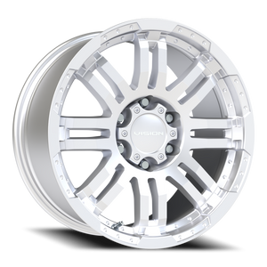 Vision Wheel 375 Winter Paint-Silver( Salt Resistant) 20x9 +18 6x139.7mm 106.2mm - Wheelwiz