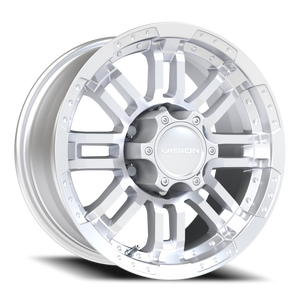 Vision Wheel 375 Winter Paint-Silver( Salt Resistant) 16x8 0 6x139.7mm 110mm - Wheelwiz