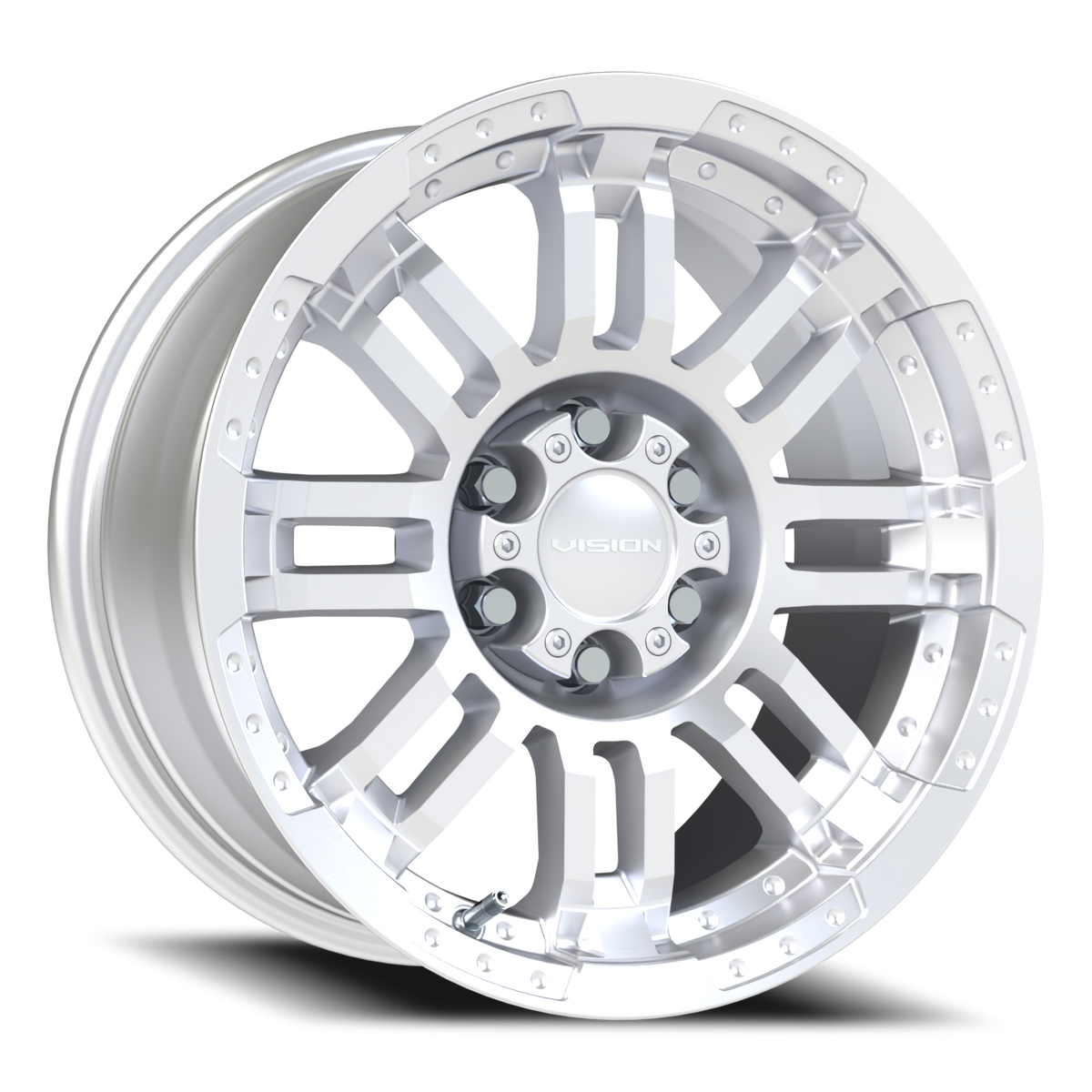 Vision Wheel 375 Winter Paint-Silver( Salt Resistant) 16x8 +12 6x114.3mm 71.5mm - Wheelwiz