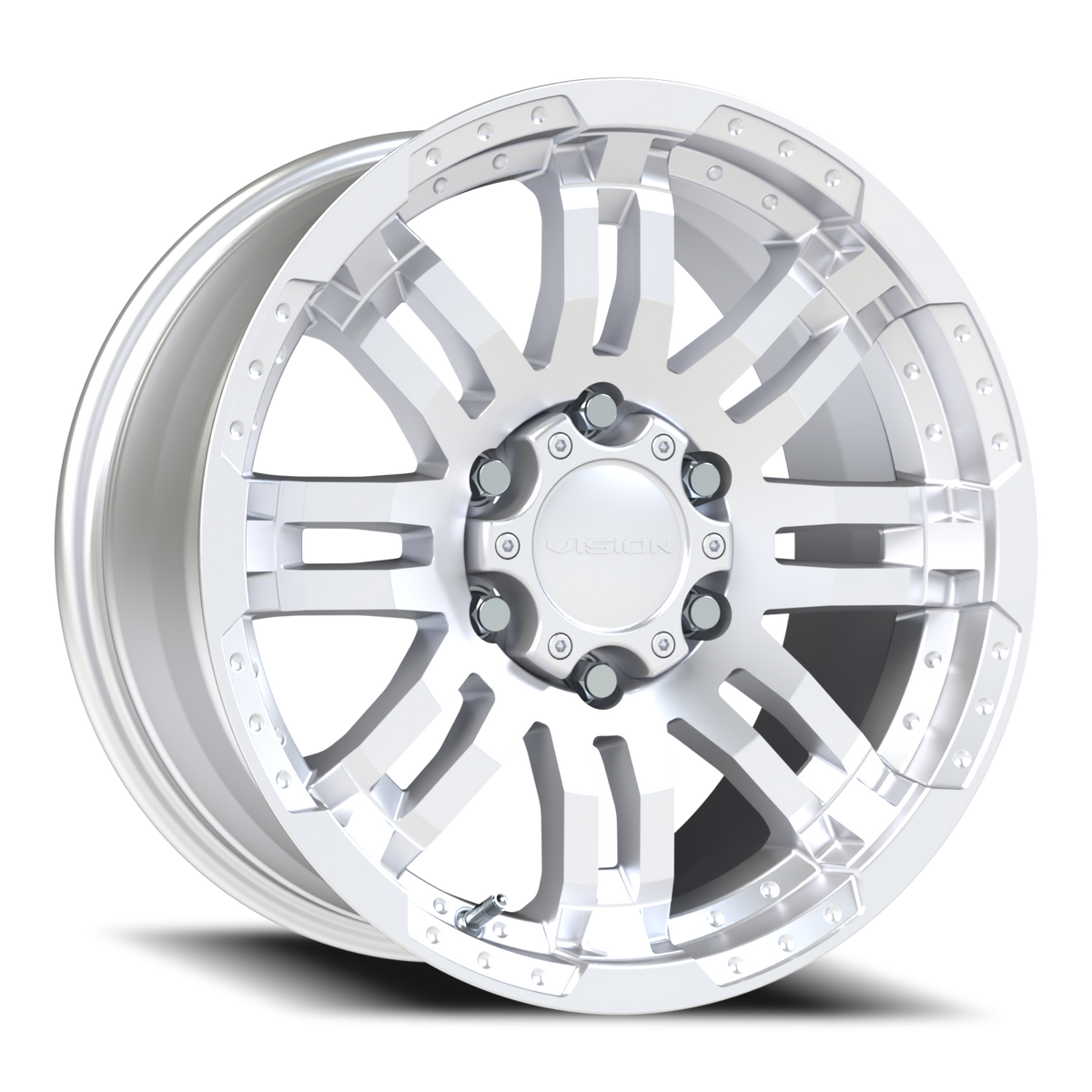 Vision Wheel 375 Winter Paint-Silver( Salt Resistant) 17x8.5 +25 6x135mm 87.1mm - Wheelwiz