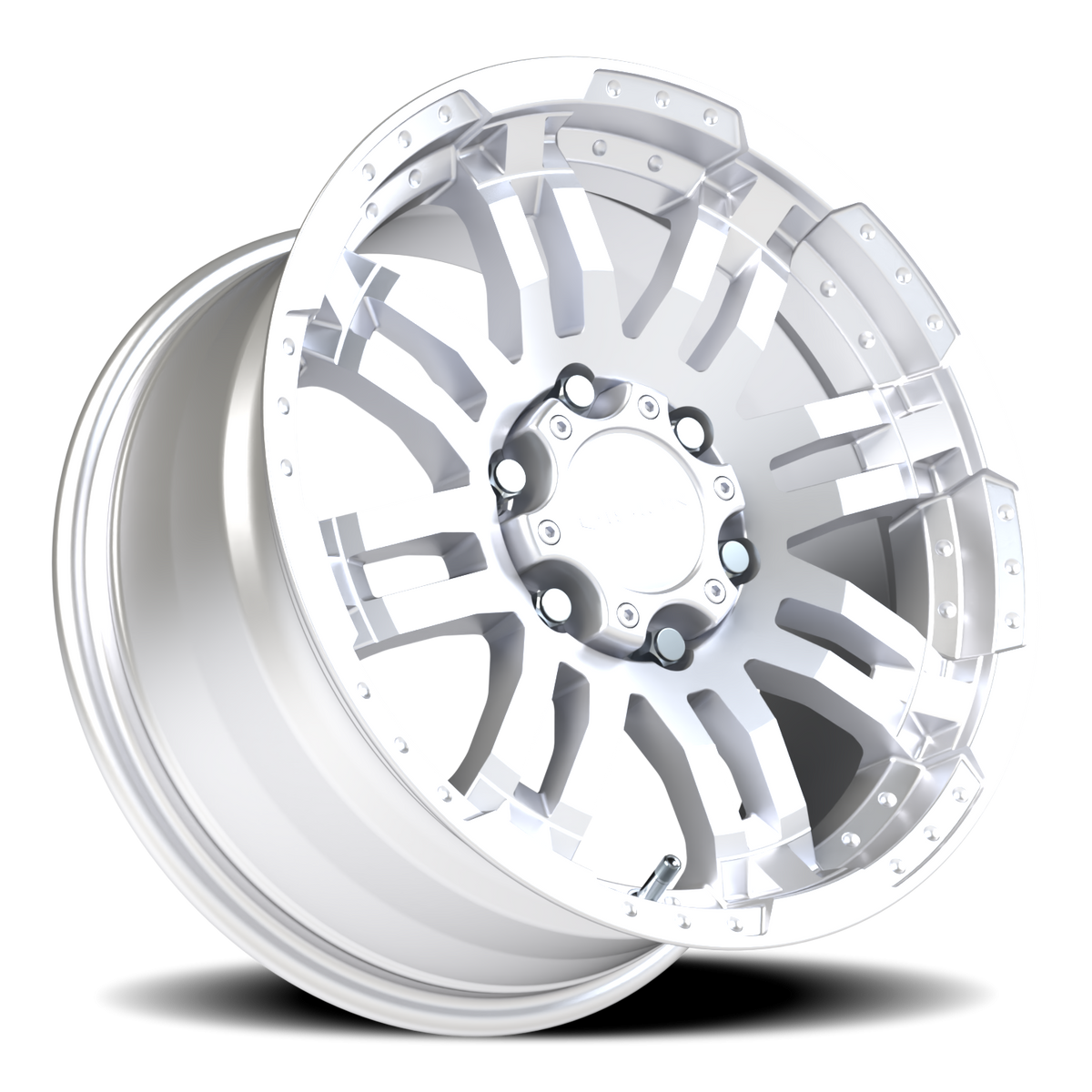 Vision Wheel 375 Winter Paint-Silver( Salt Resistant) 17x8.5 +25 6x139.7mm 106.2mm - Wheelwiz