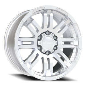Vision Wheel 375 Winter Paint-Silver( Salt Resistant) 18x8.5 +25 6x135mm 87.1mm - Wheelwiz