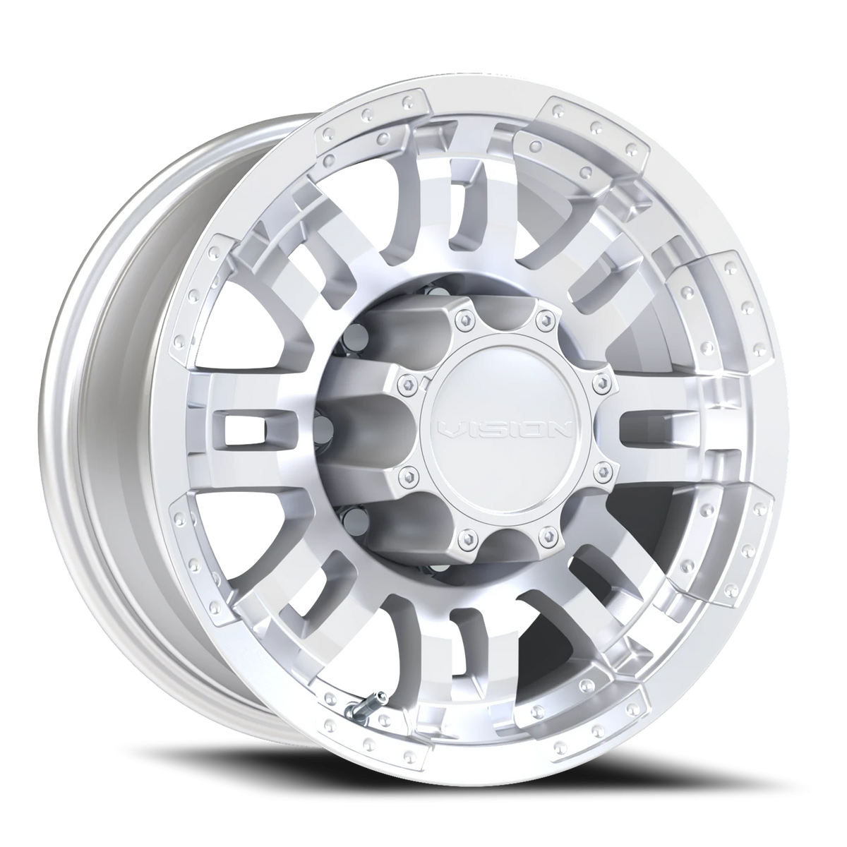 Vision Wheel 375 Winter Paint-Silver( Salt Resistant) 16x8 -6 8x165.1mm 125.2mm - Wheelwiz