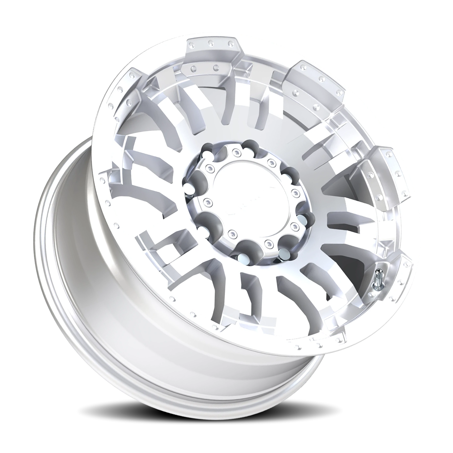 Vision Wheel 375 Winter Paint-Silver( Salt Resistant) 17x8.5 +18 8x165.1mm 125.2mm - Wheelwiz