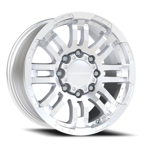 Vision Wheel 375 Winter Paint-Silver( Salt Resistant) 18x8.5 +18 8x165.1mm 125.2mm - Wheelwiz