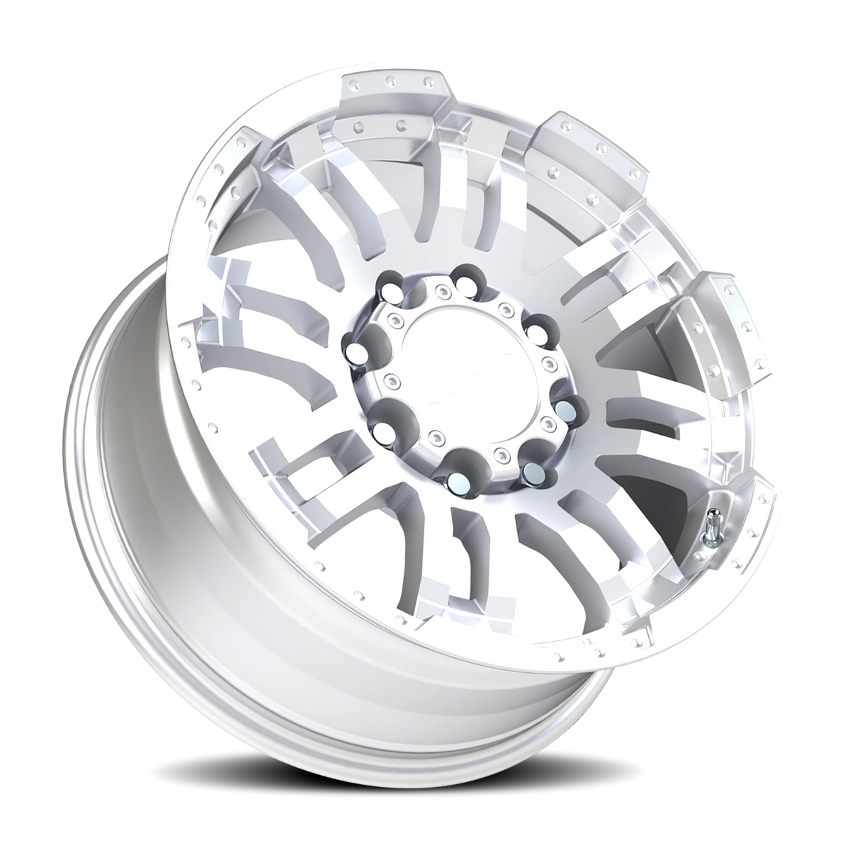 Vision Wheel 375 Winter Paint-Silver( Salt Resistant) 18x8.5 +18 8x165.1mm 125.2mm - Wheelwiz