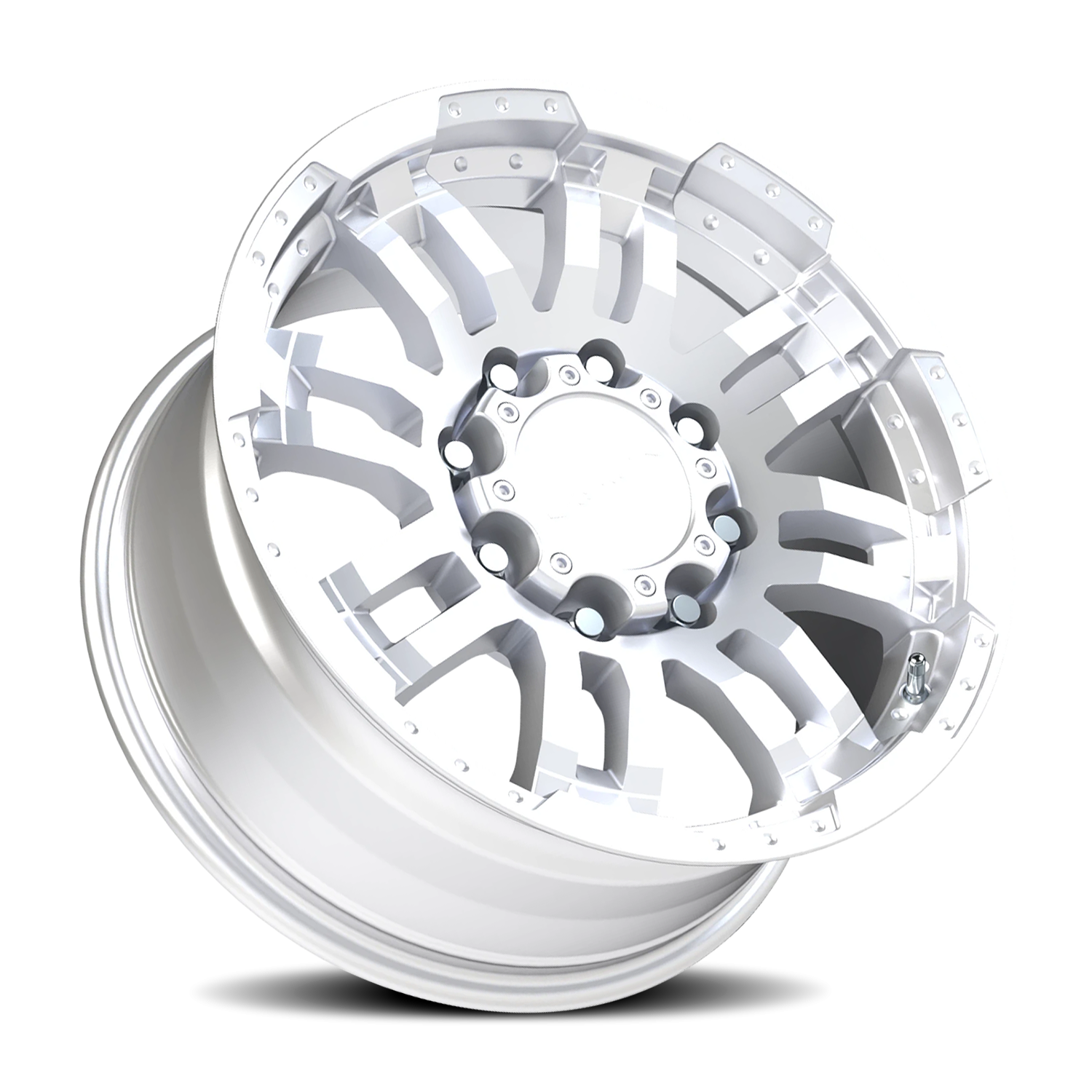 Vision Wheel 375 Winter Paint-Silver( Salt Resistant) 18x8.5 +18 8x165.1mm 125.2mm - Wheelwiz