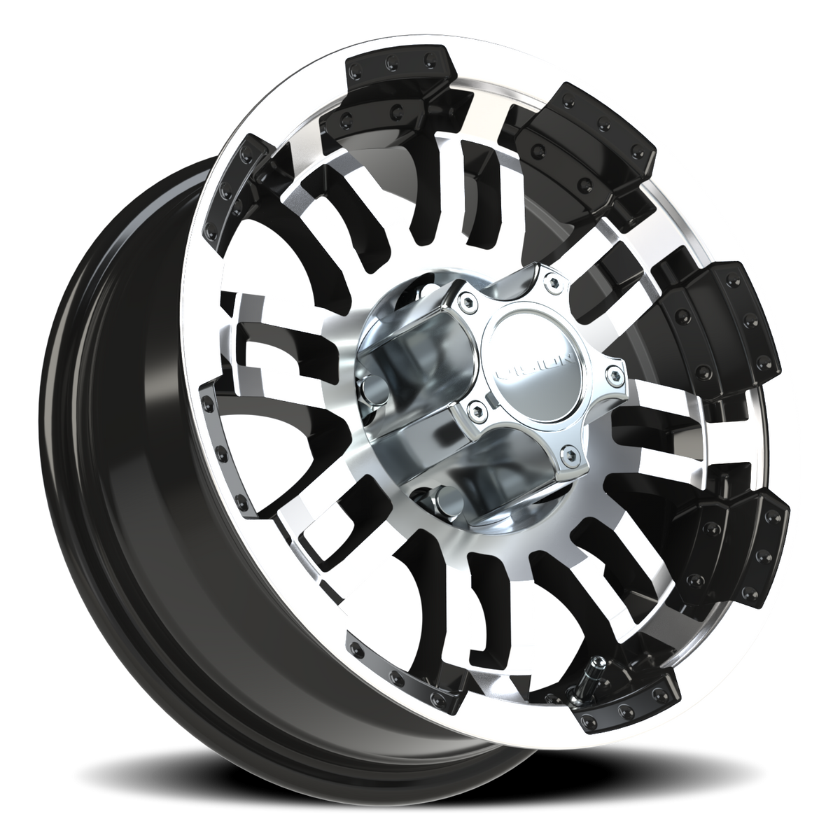 Vision Wheel 375 Gloss Black Machined Face 15x6 0 5x114.3mm 83mm - Wheelwiz