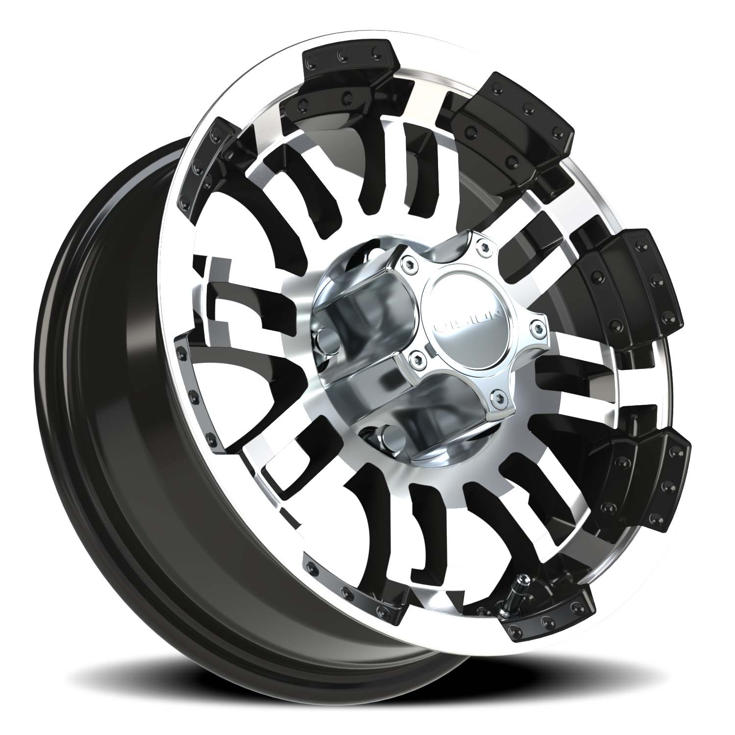 Vision Wheel 375 Gloss Black Machined Face 15x6 0 5x114.3mm 83mm - Wheelwiz