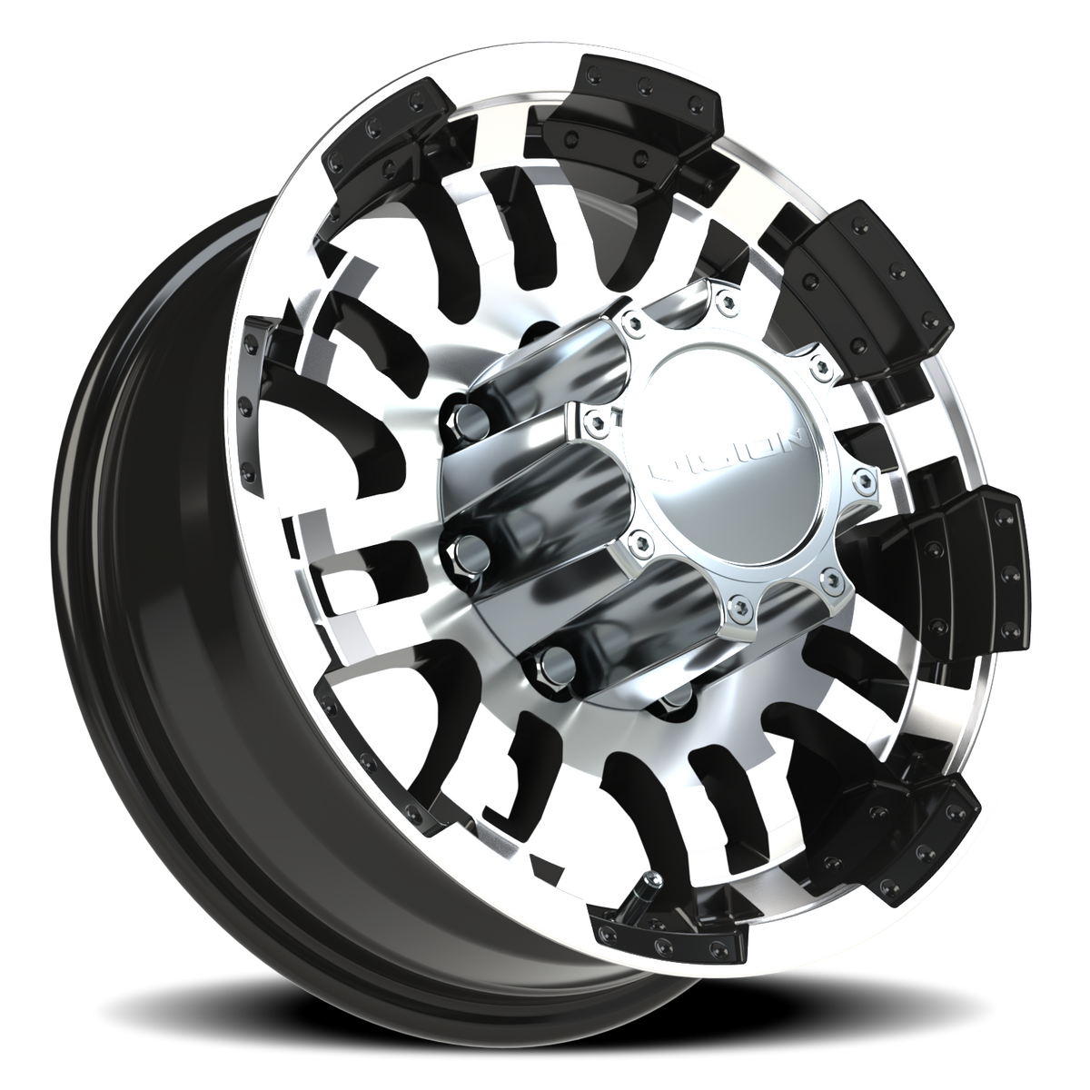 Vision Wheel 375 Gloss Black Machined Face 16x6 0 8x165.1mm 124.5mm - Wheelwiz