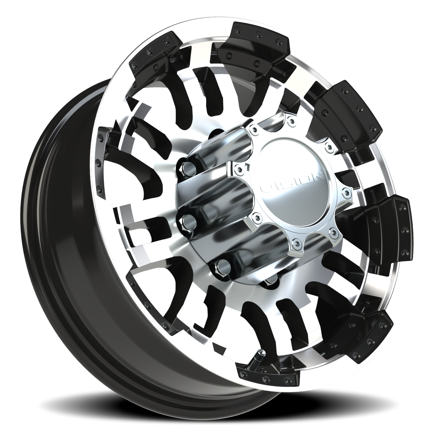 Vision Wheel 375 Gloss Black Machined Face 16x6 0 8x165.1mm 124.5mm - Wheelwiz