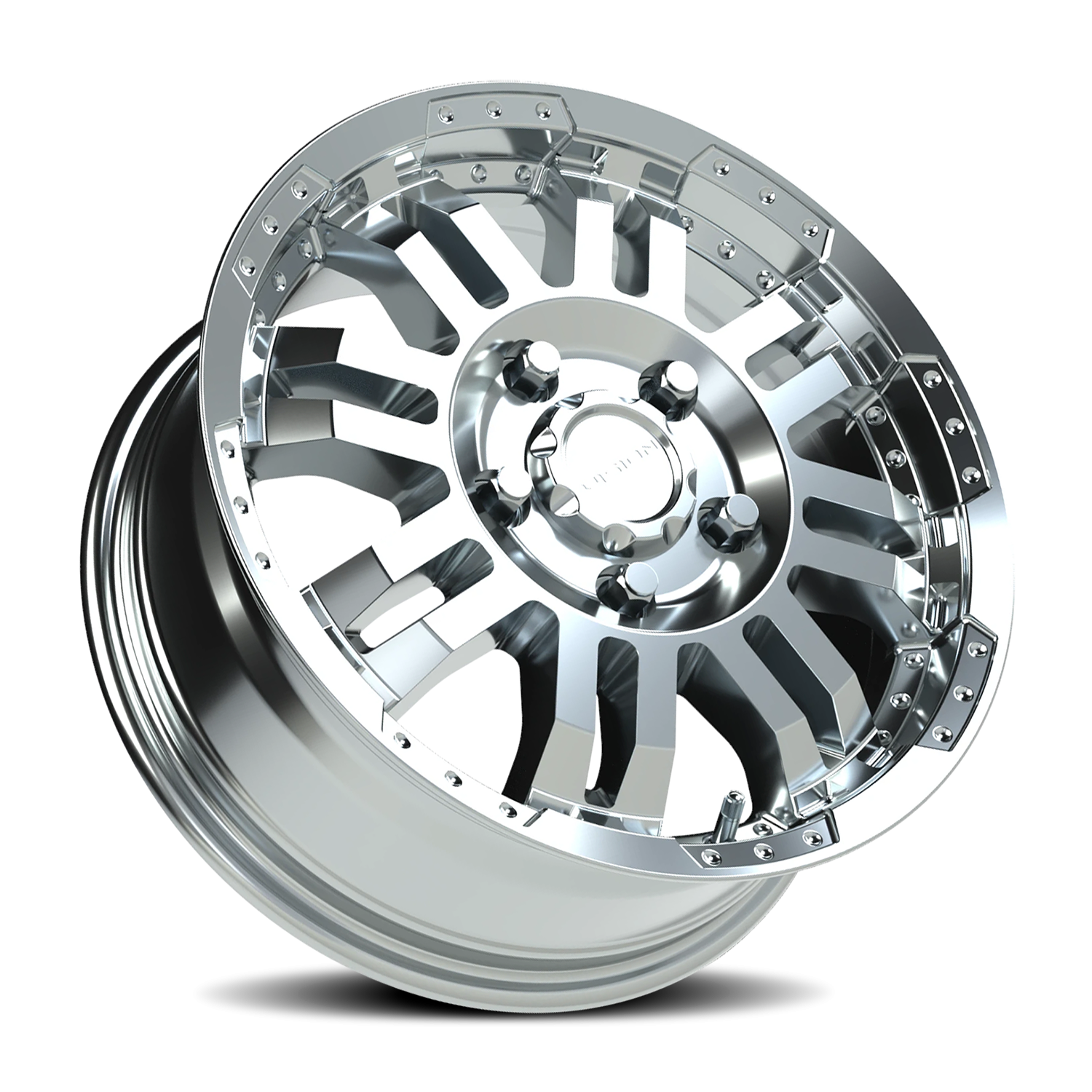 Vision Wheel 375 Chrome 16x6.5 +45 5x130mm 84mm - Wheelwiz