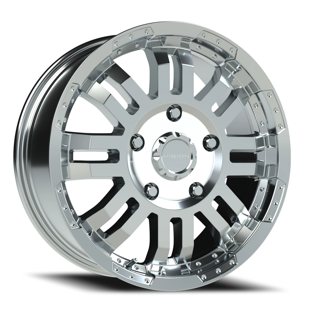 Vision Wheel 375 Chrome 18x7.5 +55 5x160mm 65.1mm - Wheelwiz