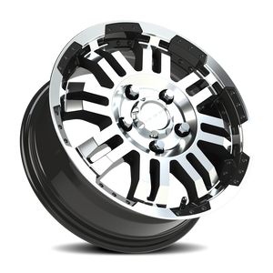Vision Wheel 375 Gloss Black Machined Face 16x6.5 +45 5x130mm 84mm - Wheelwiz