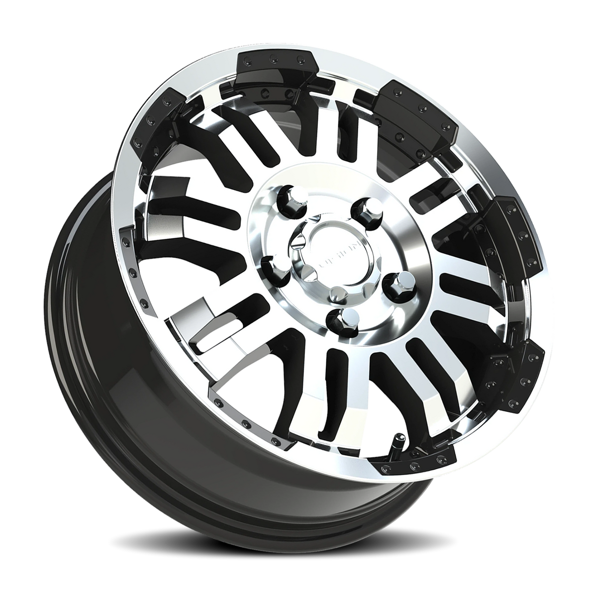 Vision Wheel 375 Gloss Black Machined Face 16x6.5 +45 5x130mm 78.3mm - Wheelwiz