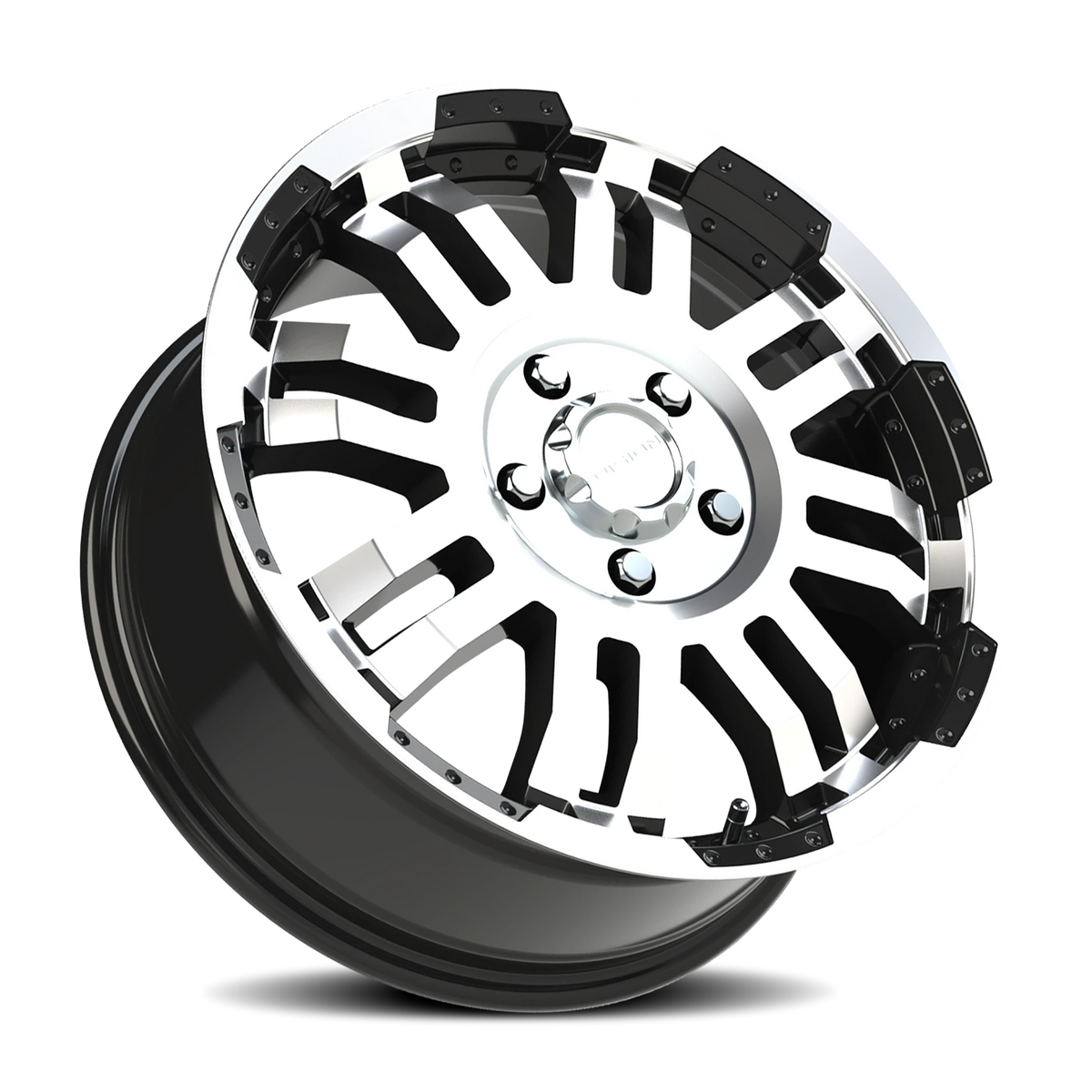 Vision Wheel 375 Gloss Black Machined Face 18x7.5 +55 5x130mm 78.3mm - Wheelwiz