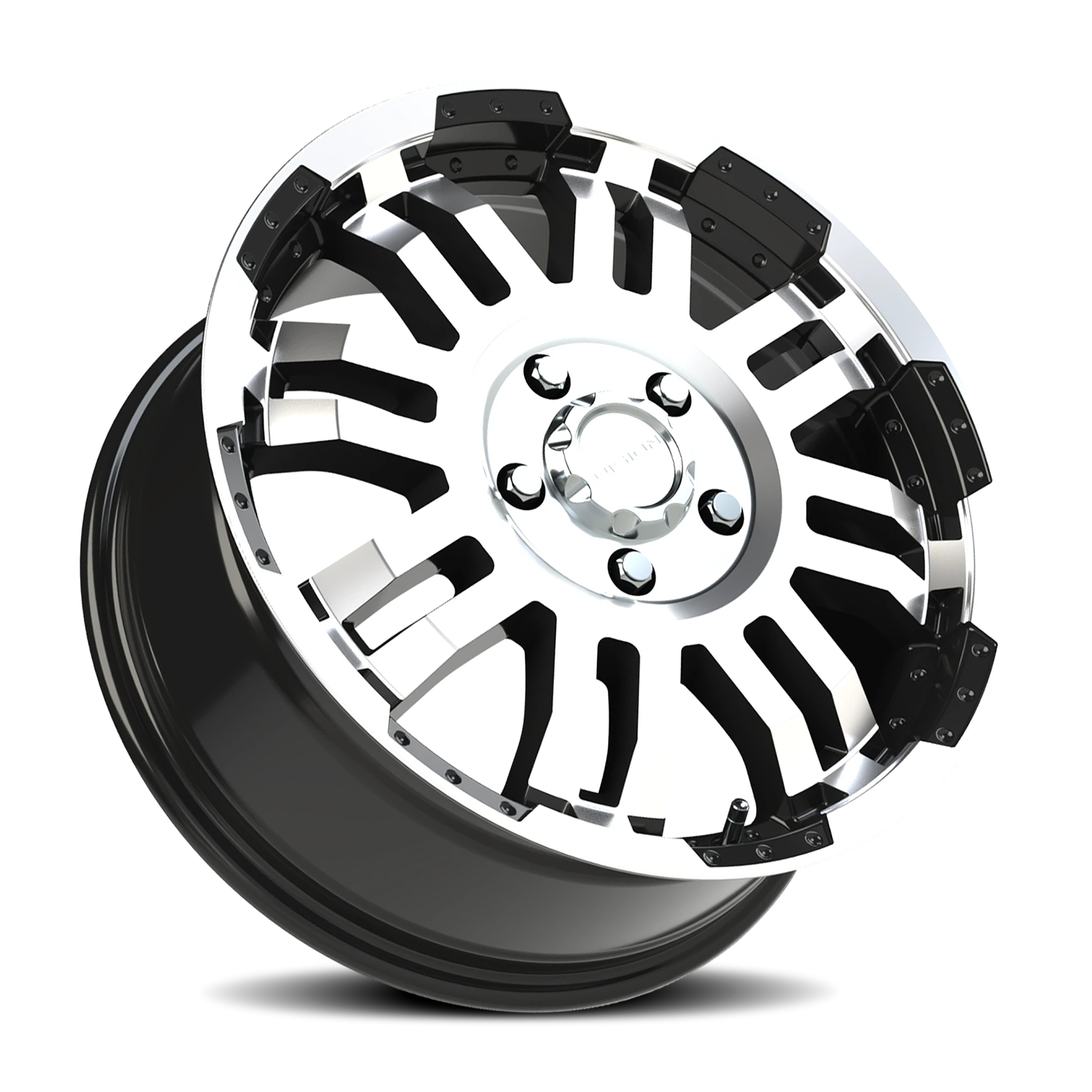 Vision Wheel 375 Gloss Black Machined Face 18x7.5 +55 5x130mm 78.3mm - Wheelwiz