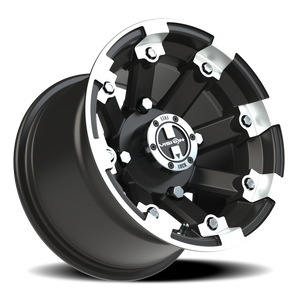 Vision Wheel 393 Matte Black Machined Lip 12x8 -10 4x136mm 110.5mm - Wheelwiz