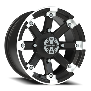 Vision Wheel 393 Matte Black Machined Lip 14x7 +3 4x156mm 131.1mm - Wheelwiz