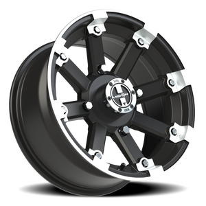 Vision Wheel 393 Matte Black Machined Lip 15x7 +3 4x156mm 131.1mm - Wheelwiz