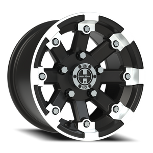 Vision Wheel 393 Matte Black Machined Lip 12x7 +3 5x114.3mm 79.4mm - Wheelwiz