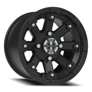Vision Wheel 393 Matte Black 12x7 +3 4x115mm 80mm - Wheelwiz
