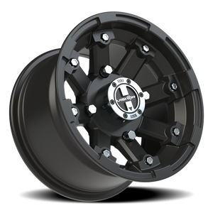 Vision Wheel 393 Matte Black 12x7 +3 4x136mm 110.5mm - Wheelwiz