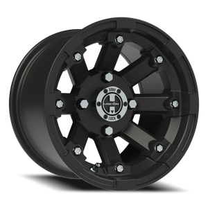 Vision Wheel 393 Matte Black 12x8 -61 4x110mm 86mm - Wheelwiz