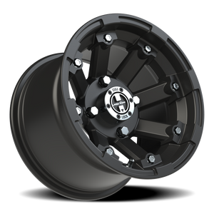 Vision Wheel 393 Matte Black 12x8 -61 4x110mm 86mm - Wheelwiz