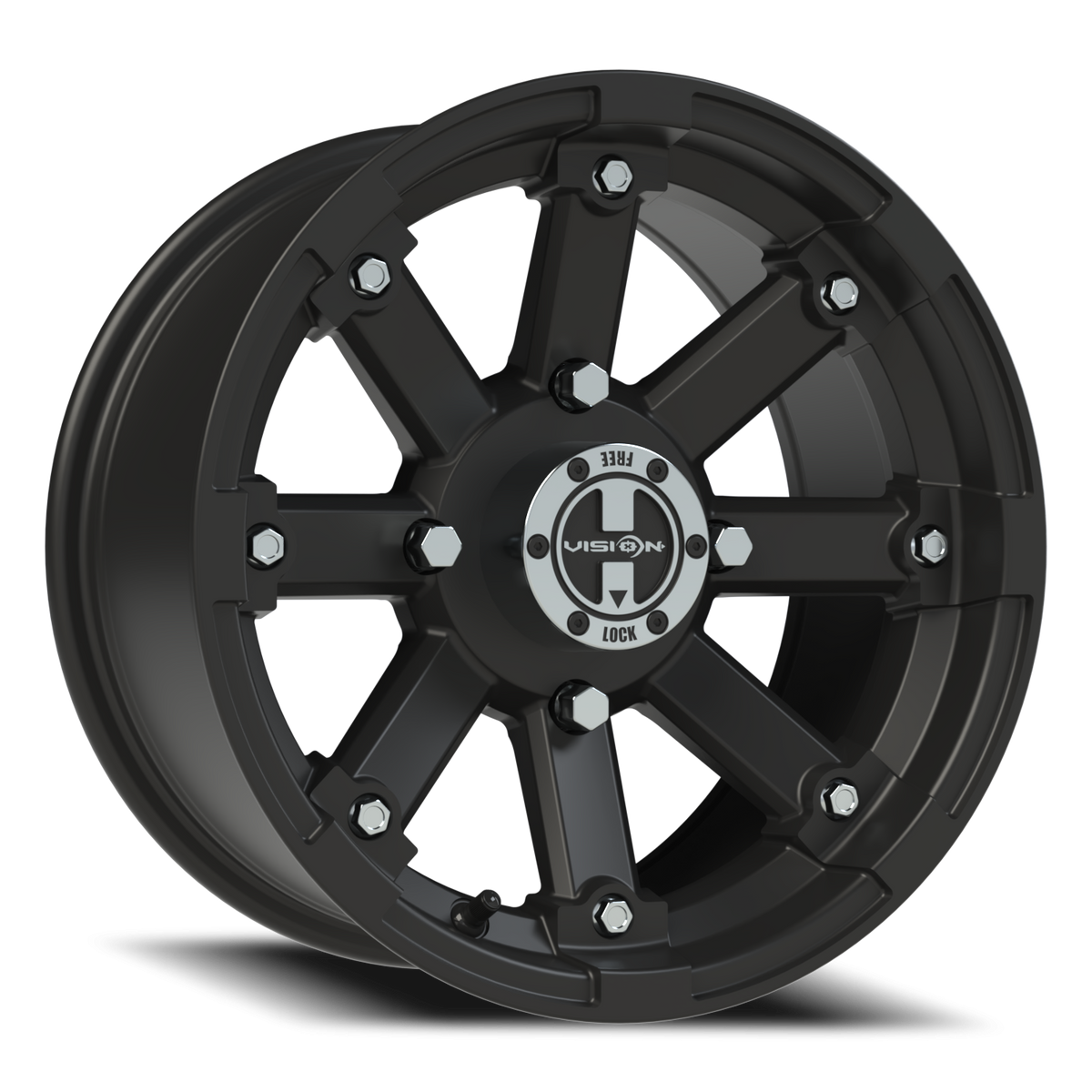 Vision Wheel 393 Matte Black 14x7 +3 4x136mm 110.5mm - Wheelwiz