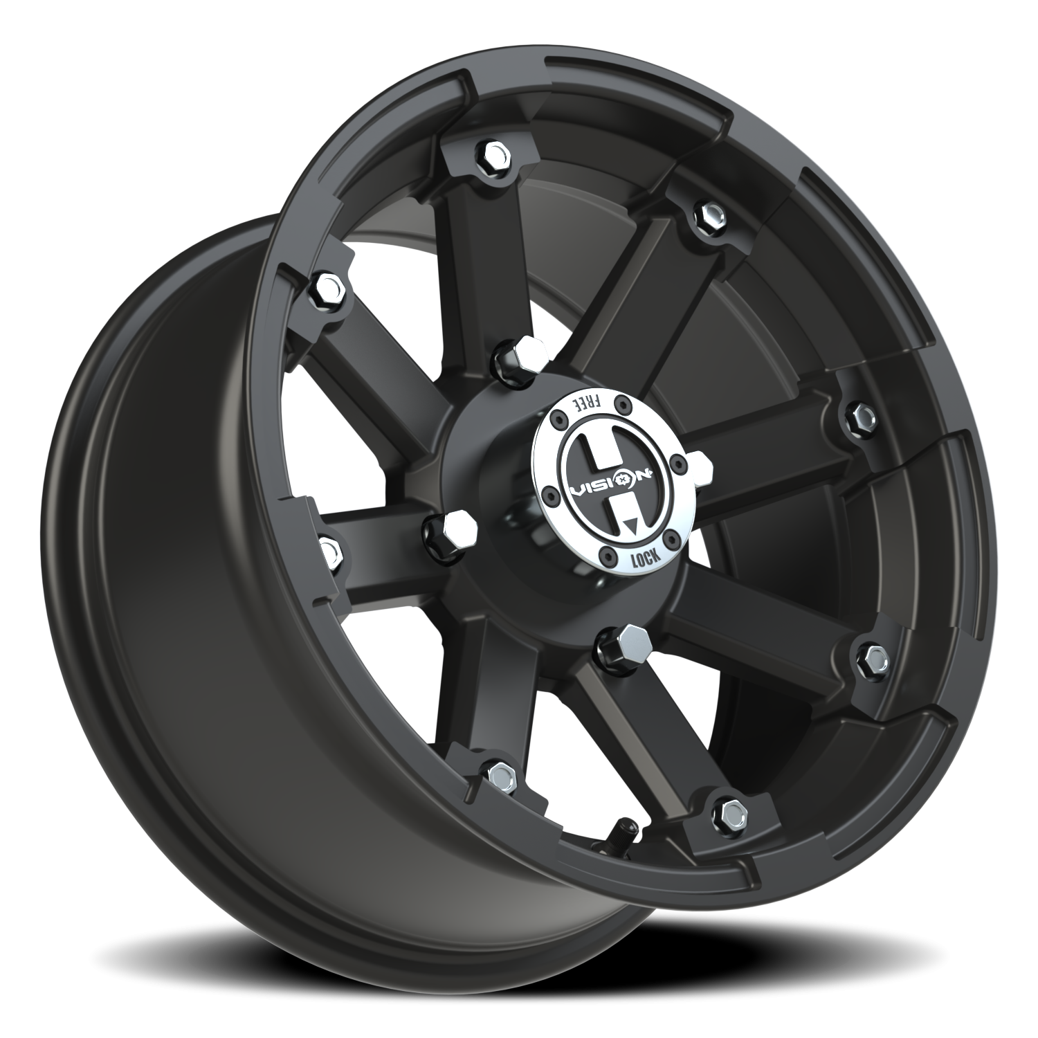 Vision Wheel 393 Matte Black 14x7 +3 4x136mm 110.5mm - Wheelwiz