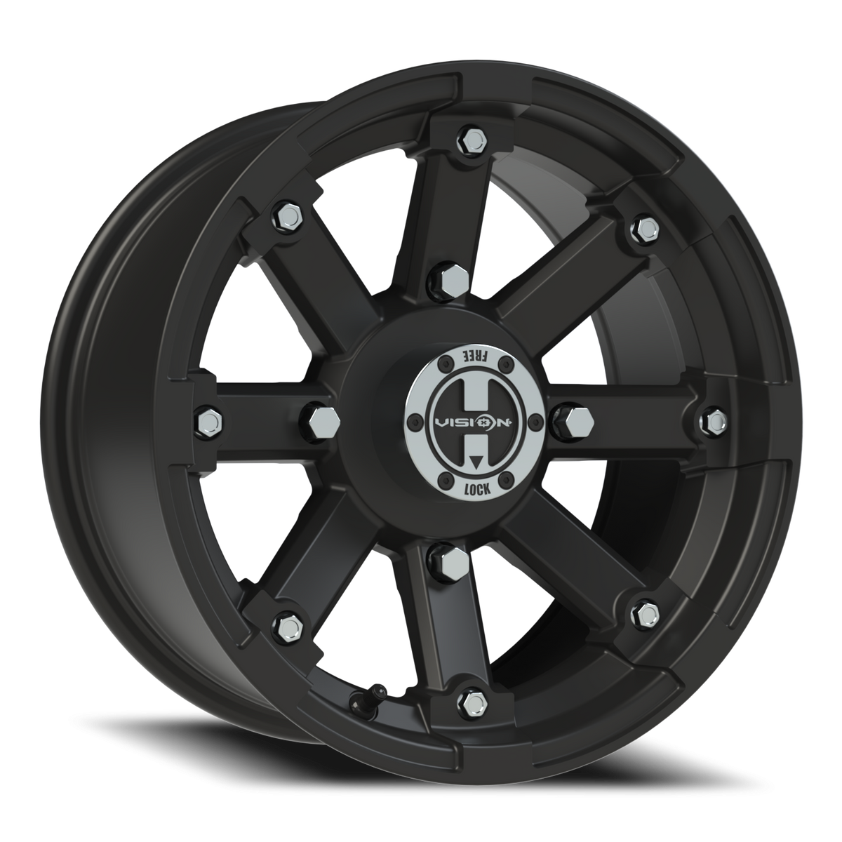 Vision Wheel 393 Matte Black 14x7 +3 4x156mm 131.1mm - Wheelwiz