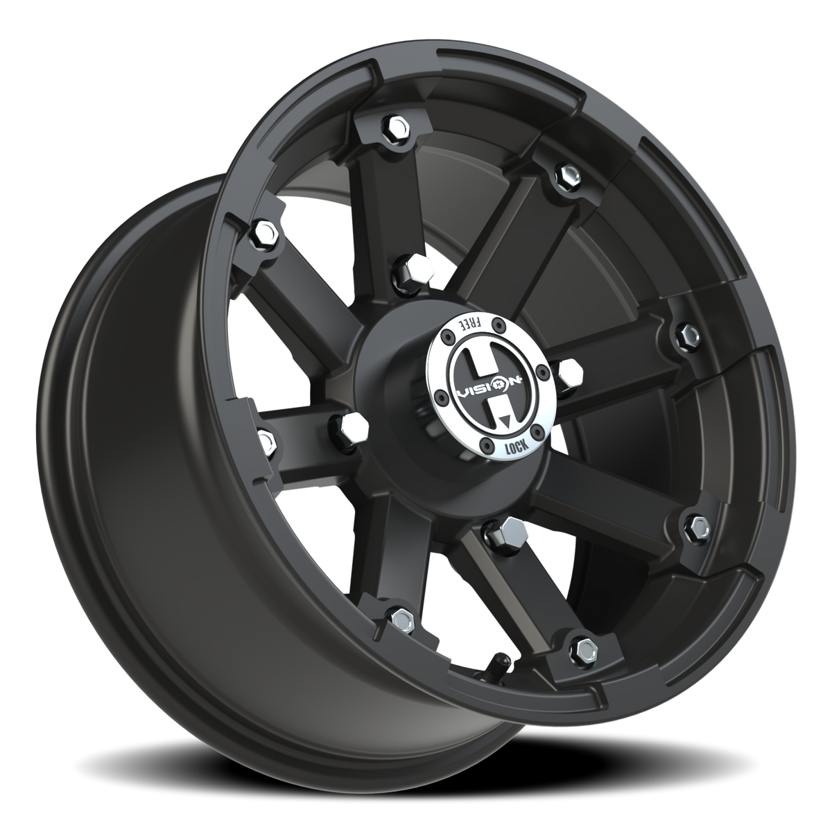 Vision Wheel 393 Matte Black 14x7 +3 4x156mm 131.1mm - Wheelwiz